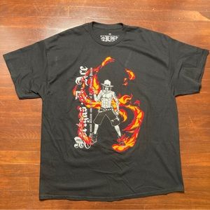 Brand new without tag Toei Animation One Piece Fire First Ace Portgas D. Ace Tee